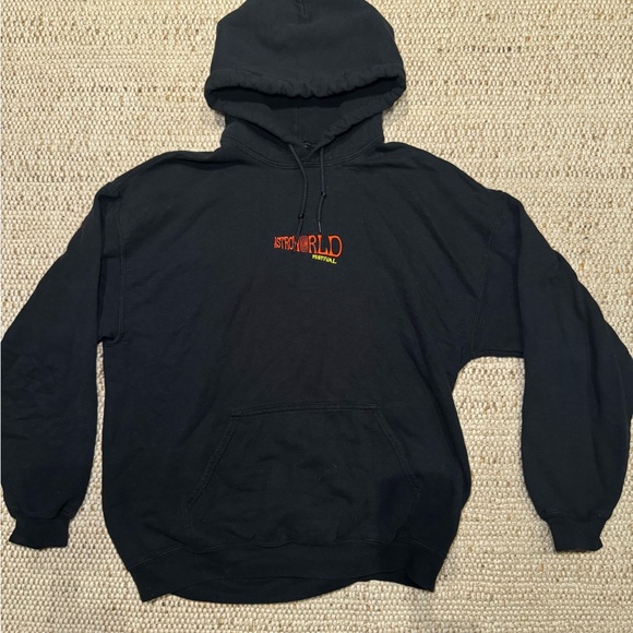 Travis Scott Black Hoodie with Red Accents - Picture 1 of 2